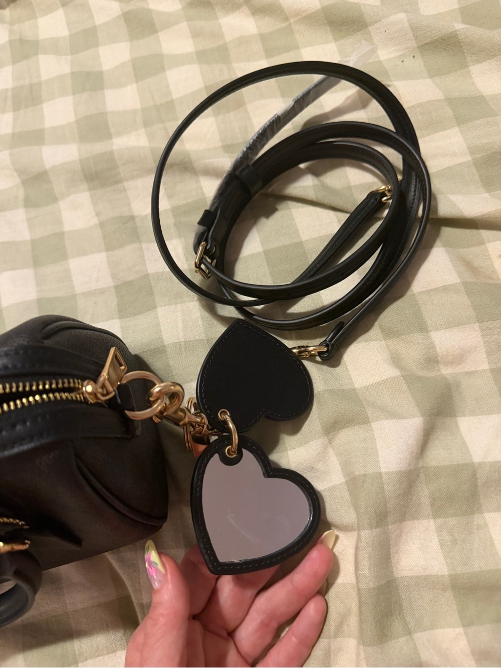 Coach Dark Brown & Black Signature Mini Satchel - Picture 2 of 5